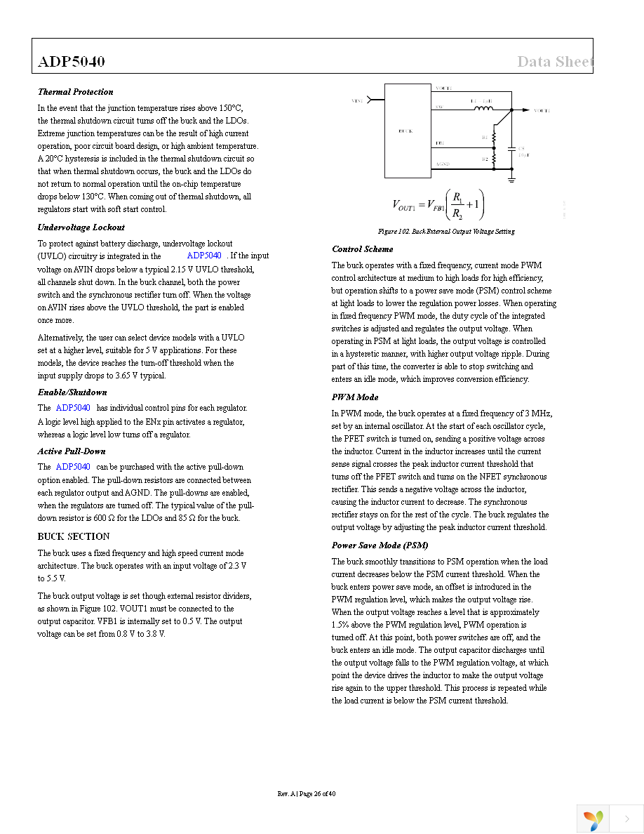 ADP5040ACPZ-1-R7 Page 26