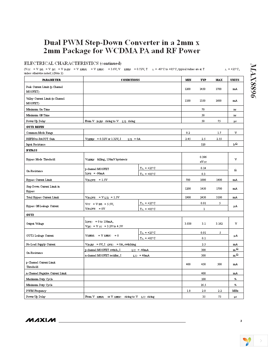 MAX8896EREE+T Page 3