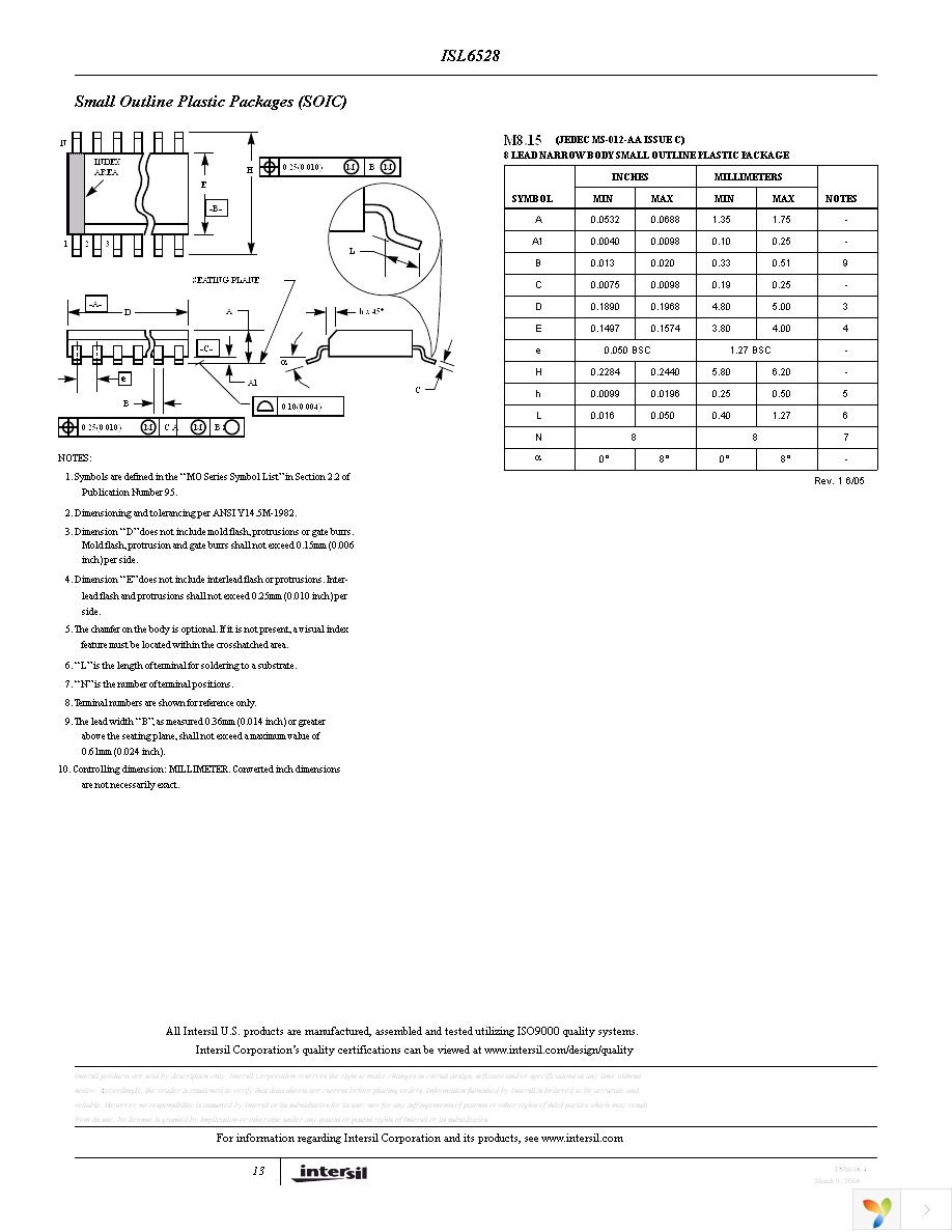 ISL6528CBZ-T Page 13