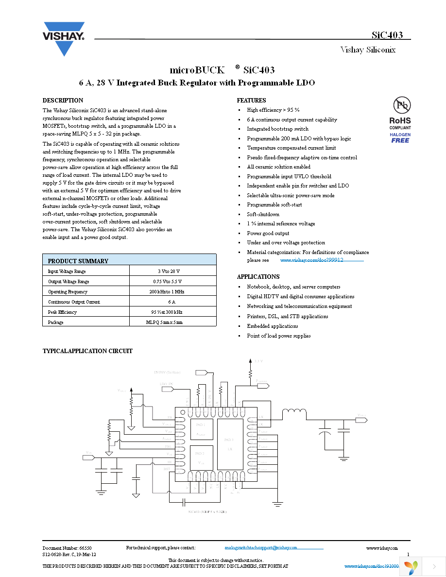 SIC403CD-T1-GE3 Page 1