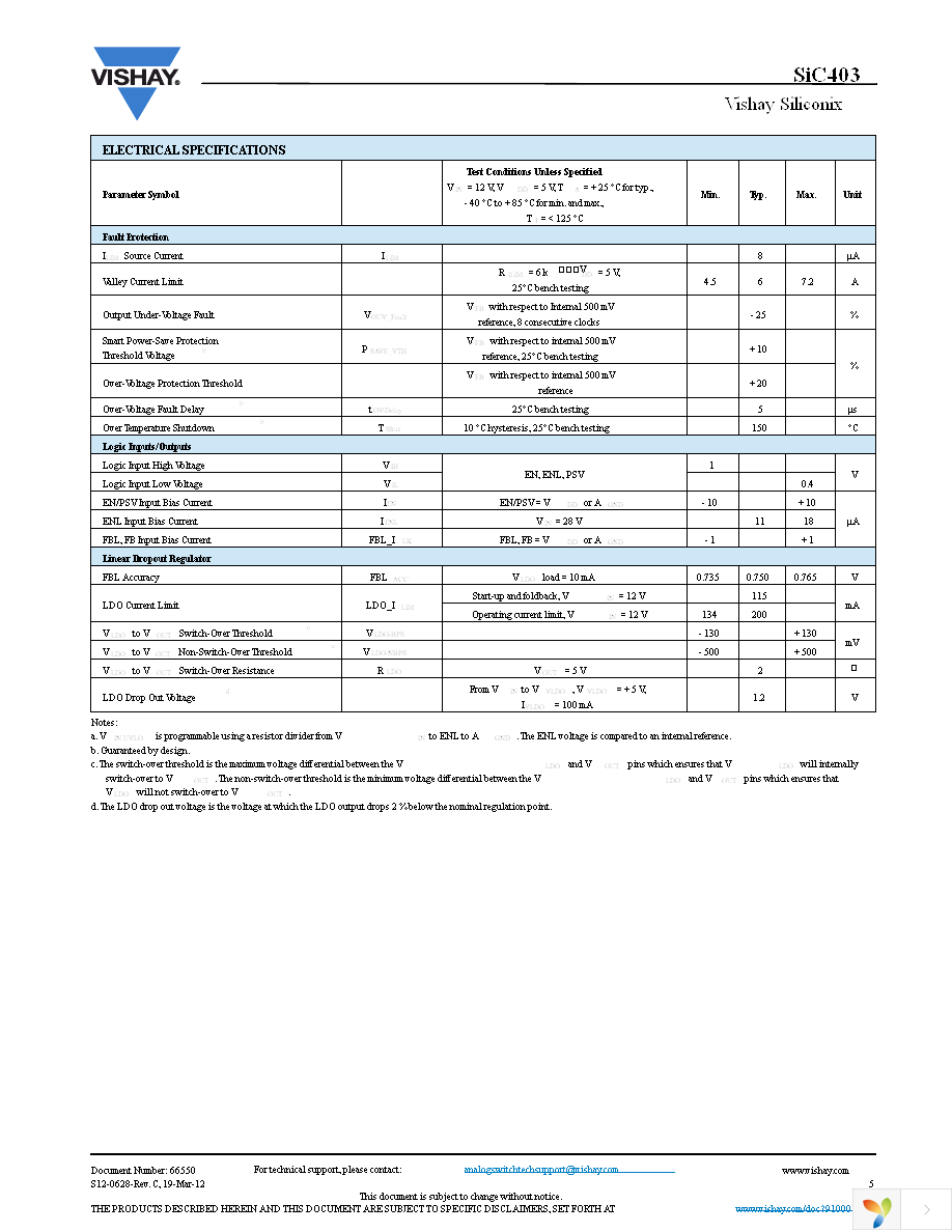 SIC403CD-T1-GE3 Page 5