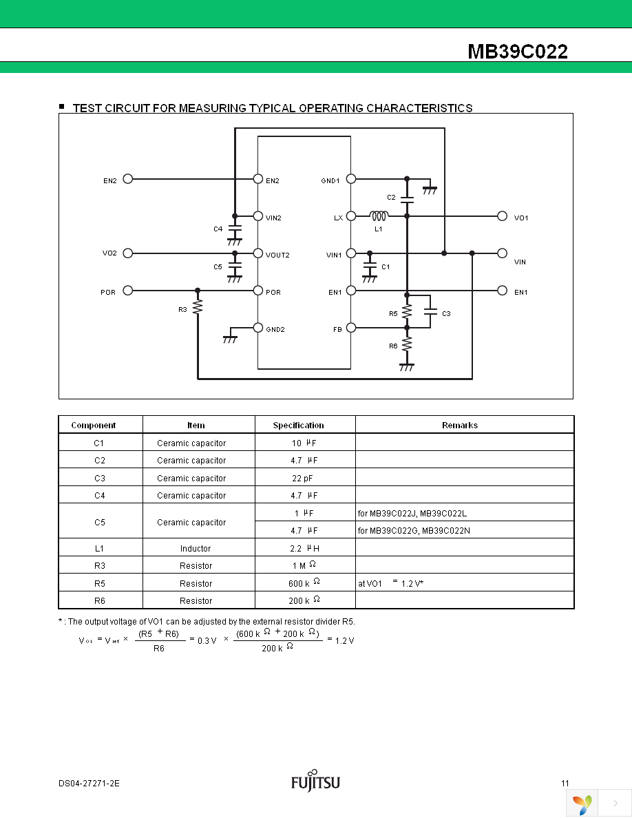 MB39C022GPN-G-ERE1 Page 12