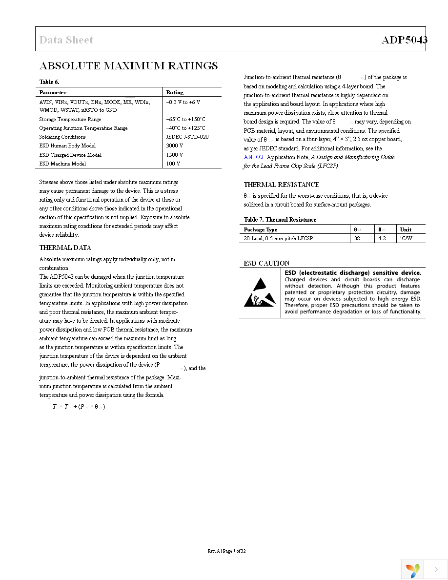 ADP5043ACPZ-1-R7 Page 7