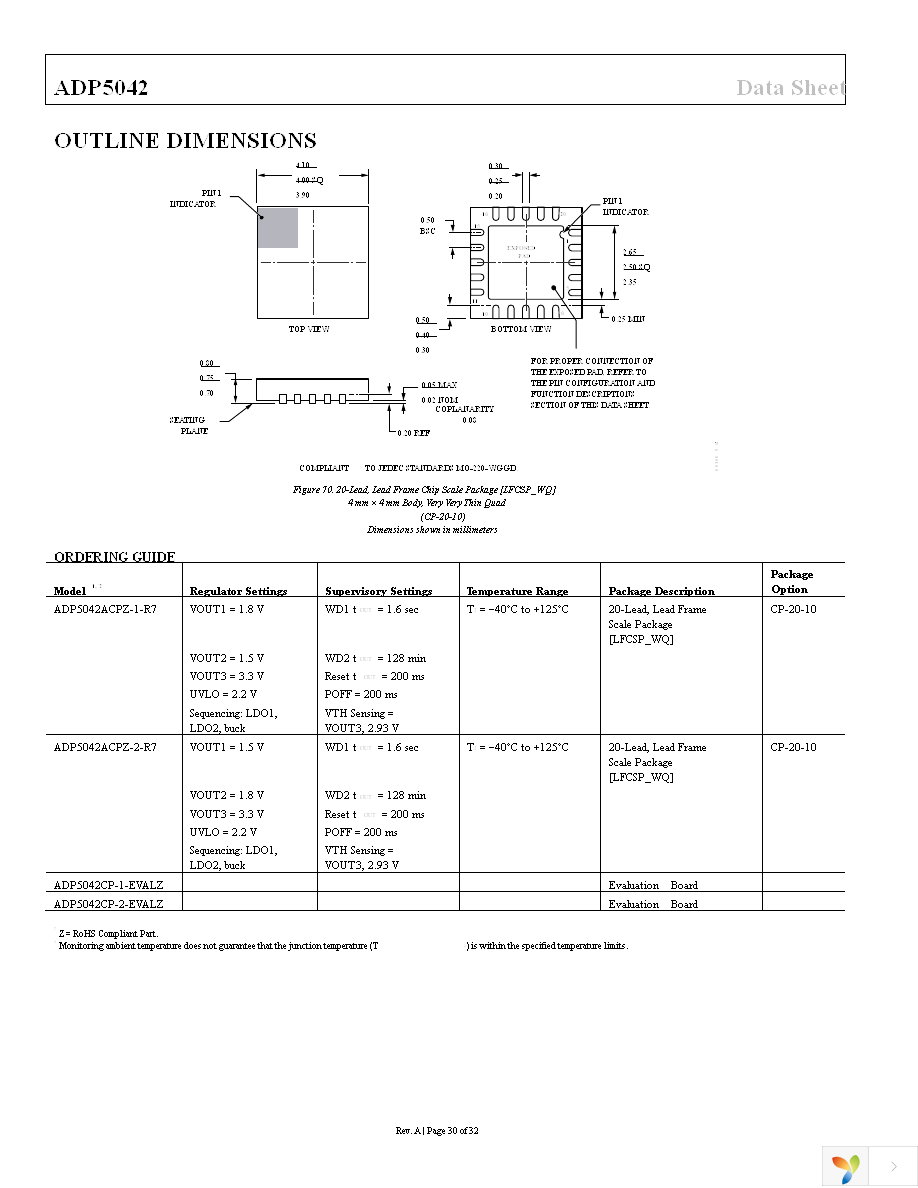 ADP5042ACPZ-1-R7 Page 30