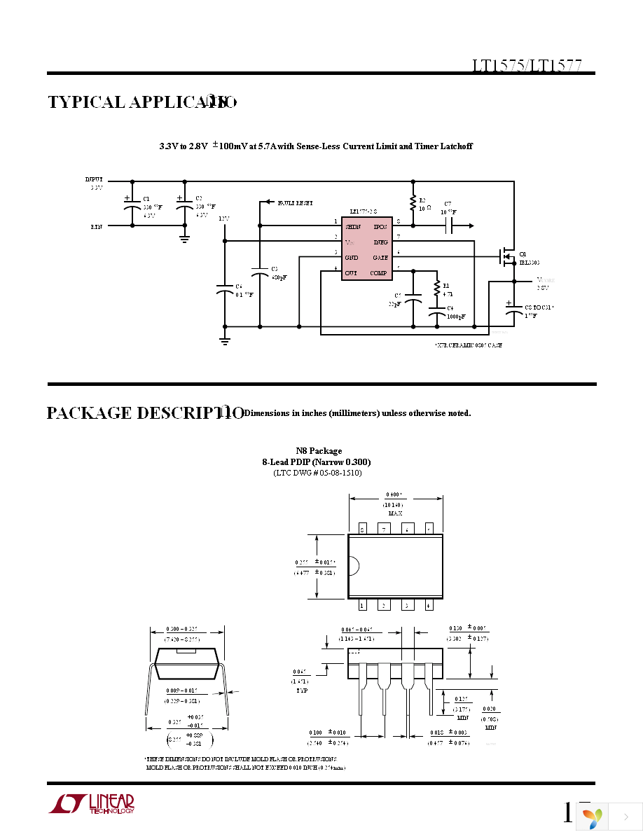 LT1575CN8-2.8 Page 17