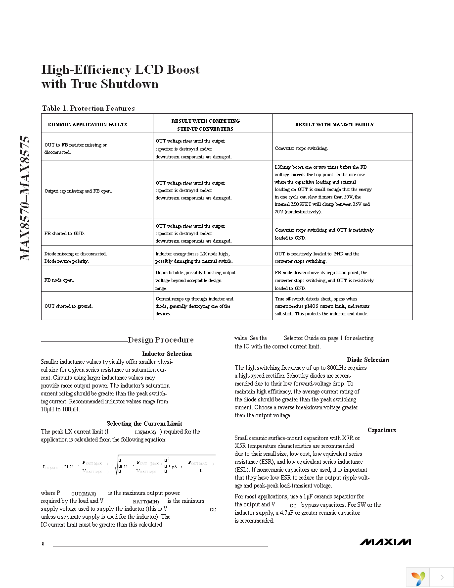 MAX8570ELT+T Page 8