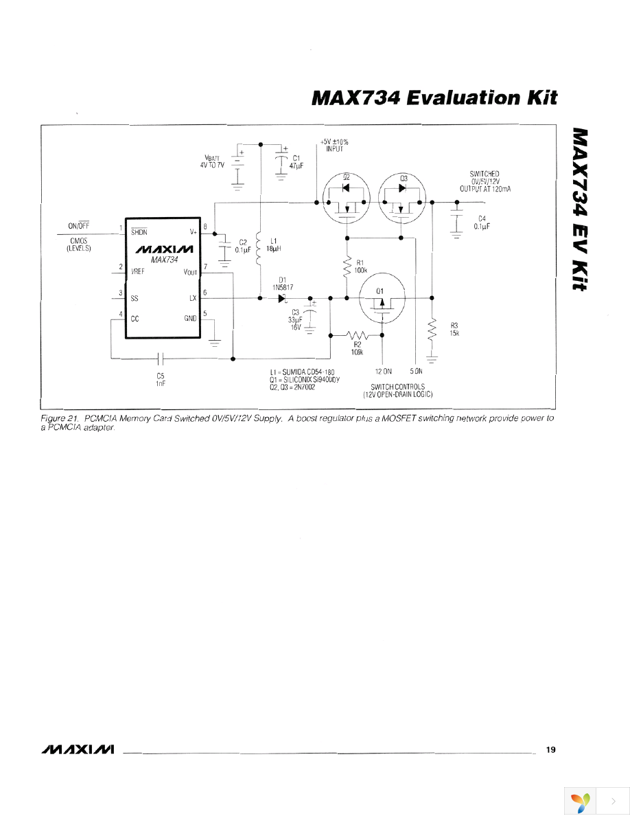 MAX734CSA+ Page 19