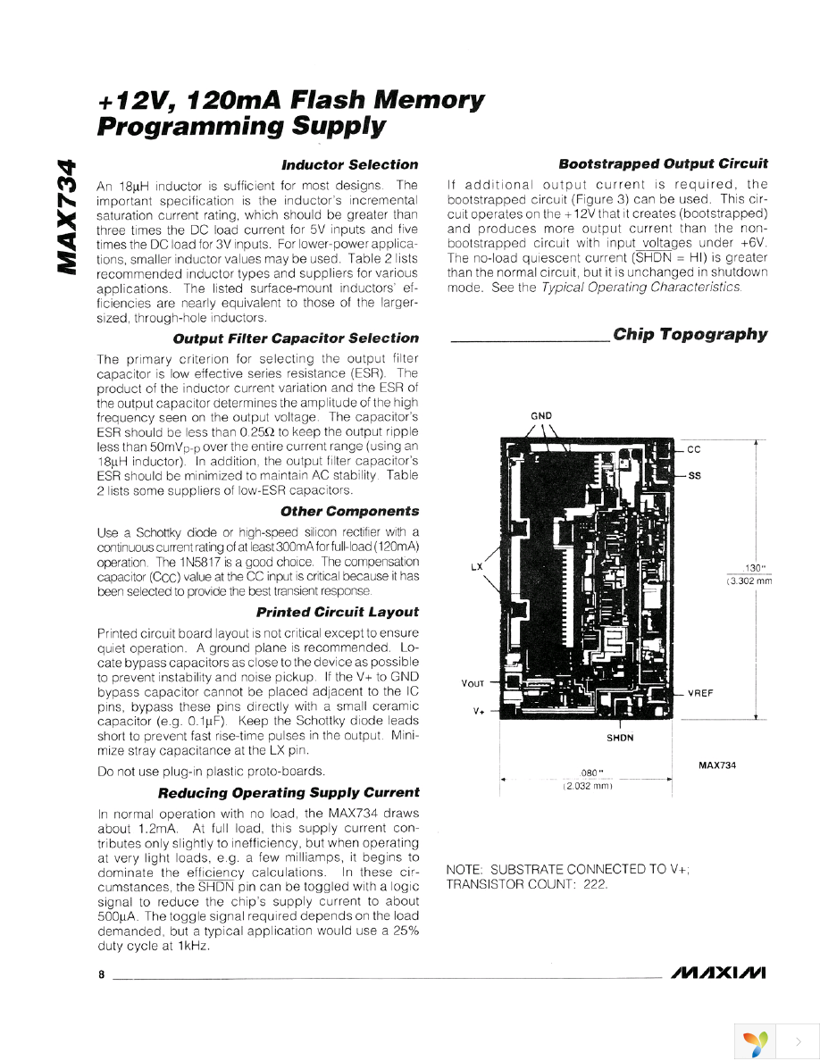 MAX734CSA+ Page 8