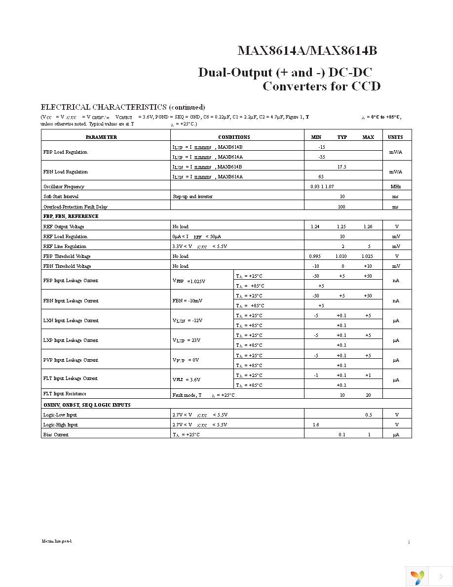 MAX8614BETD+TCK5 Page 3