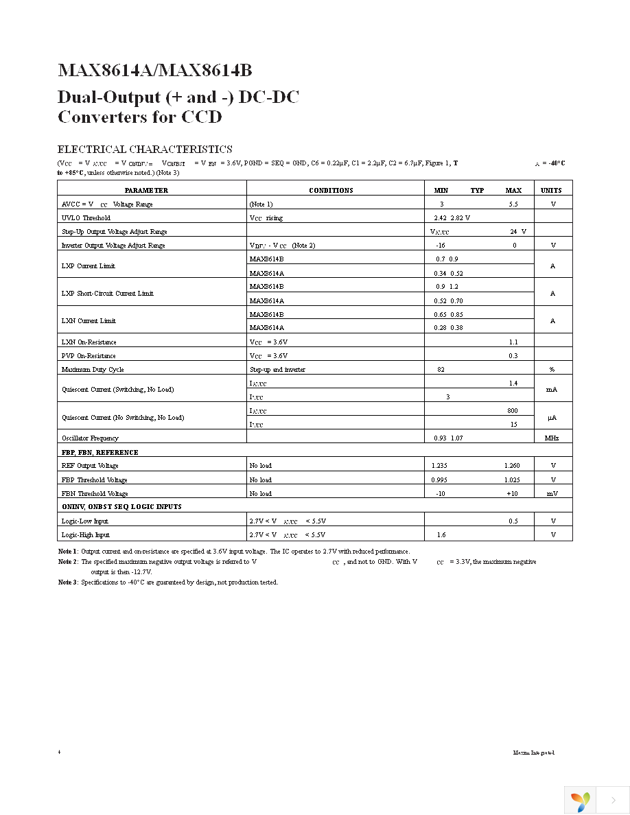 MAX8614BETD+TCK5 Page 4