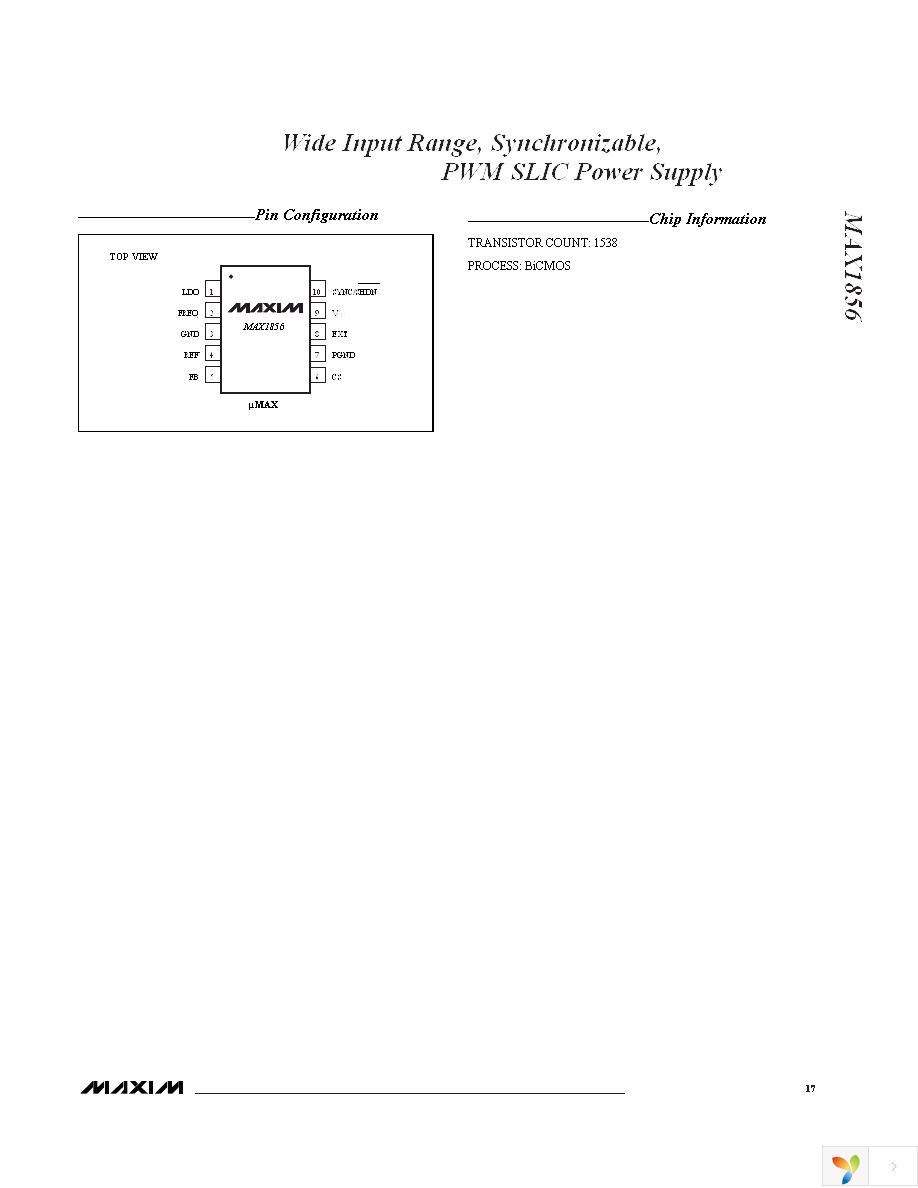 MAX1856EUB+ Page 17