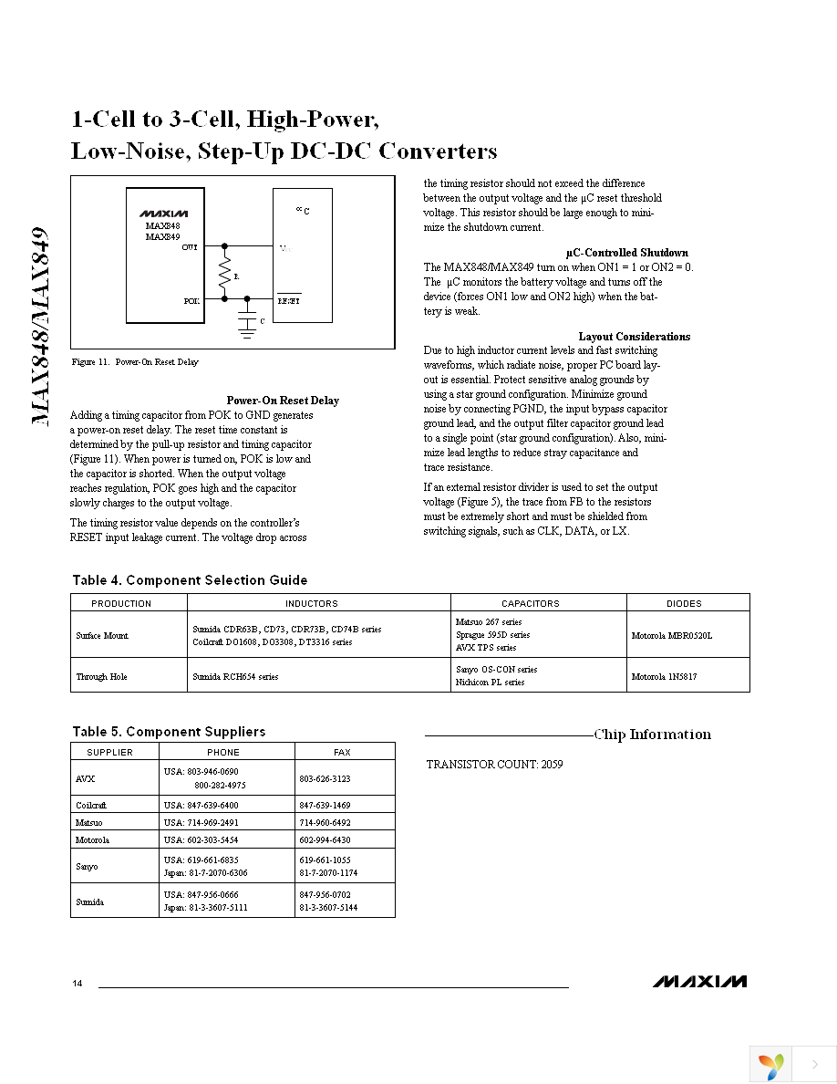 MAX848ESE+ Page 14