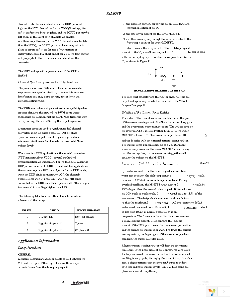 ISL6539IAZ Page 14