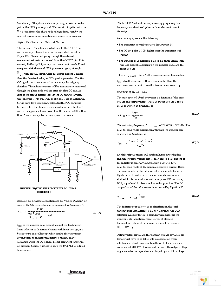 ISL6539IAZ Page 15