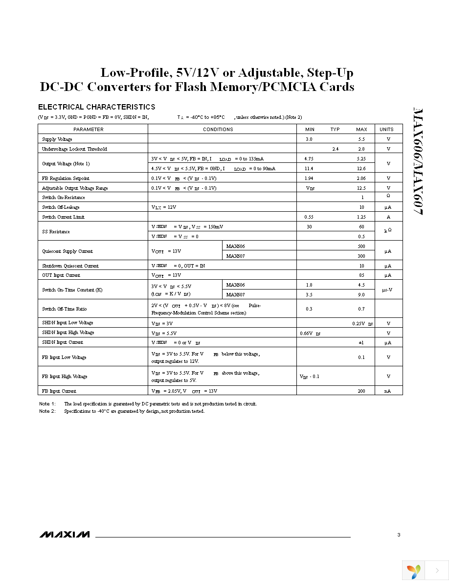 MAX607ESA+ Page 3