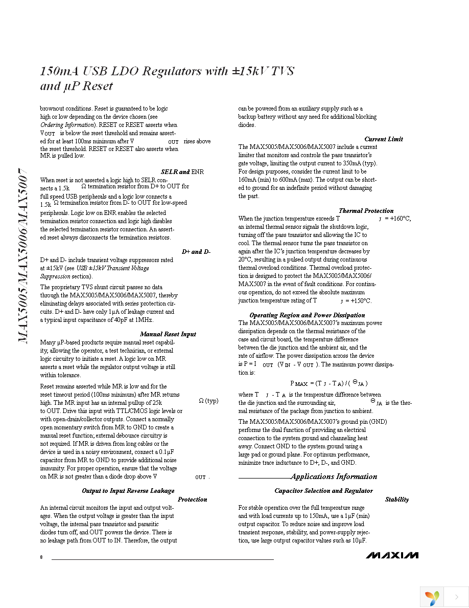 MAX5005ACUB+ Page 8