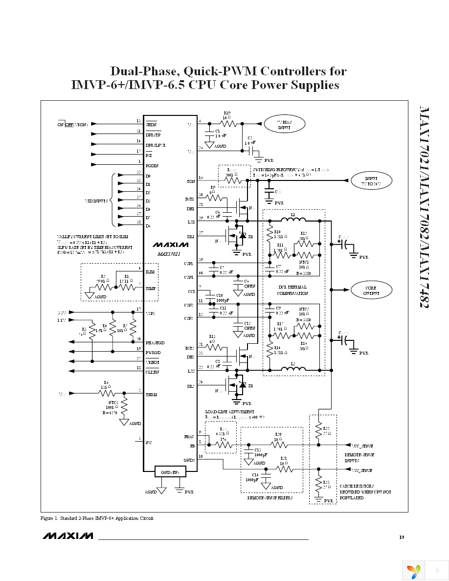 MAX17021GTL+ Page 19