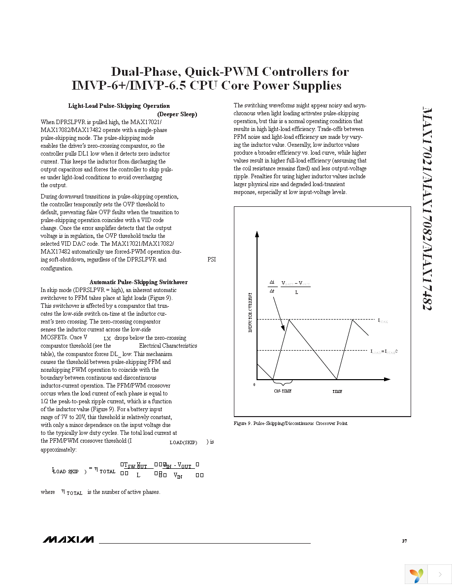 MAX17021GTL+ Page 37