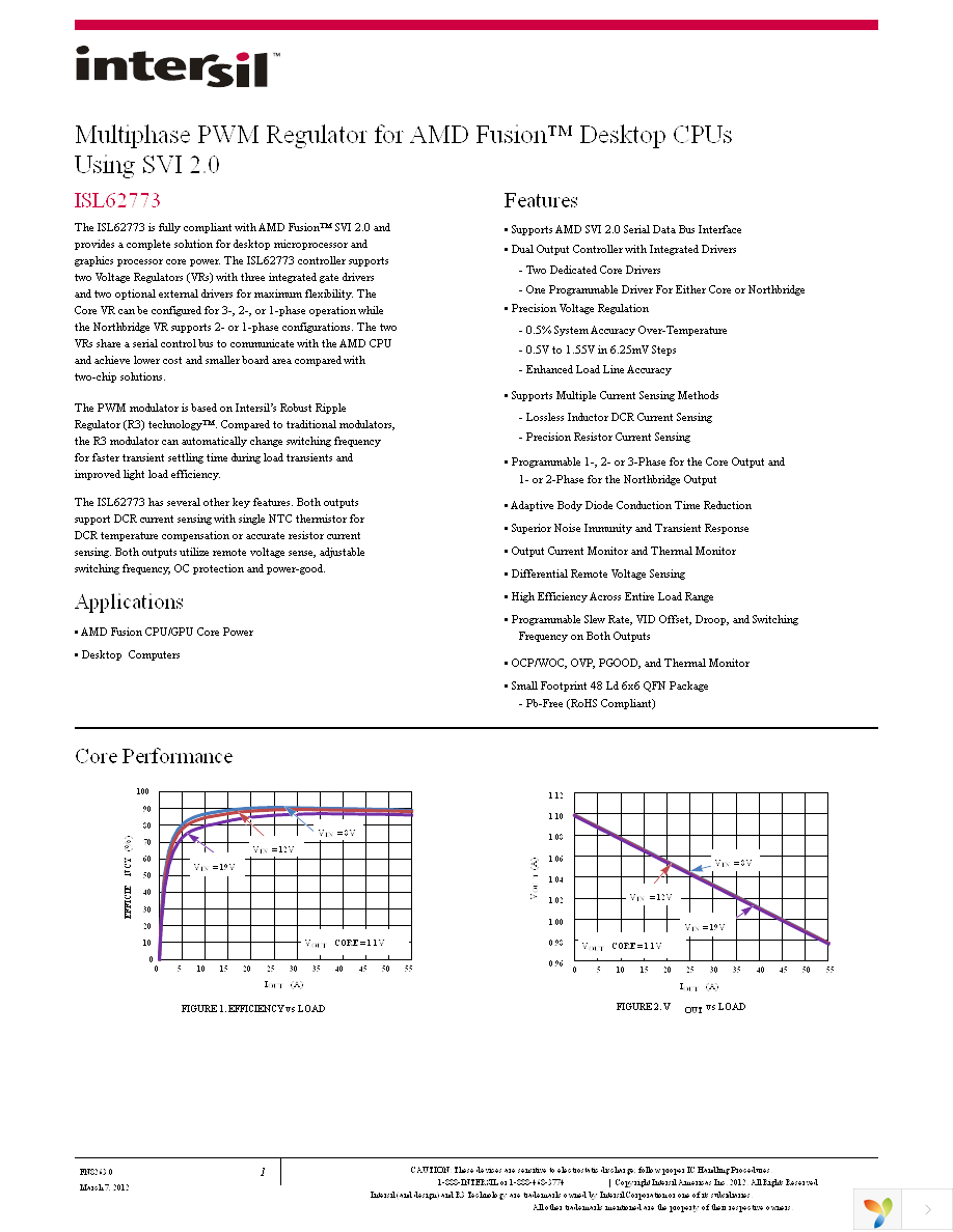 ISL62773IRZ Page 1