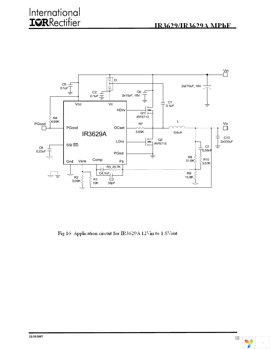 IR3629MTRPBF Page 18