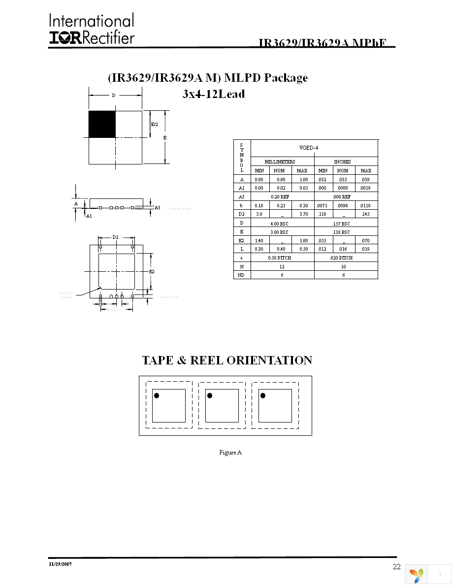 IR3629MTRPBF Page 22