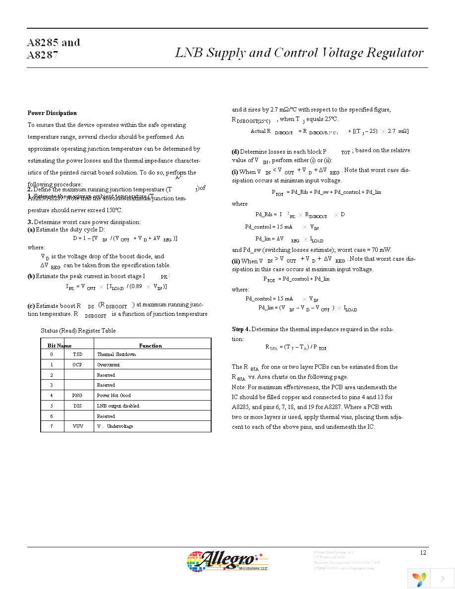 A8285SLBTR-T Page 12