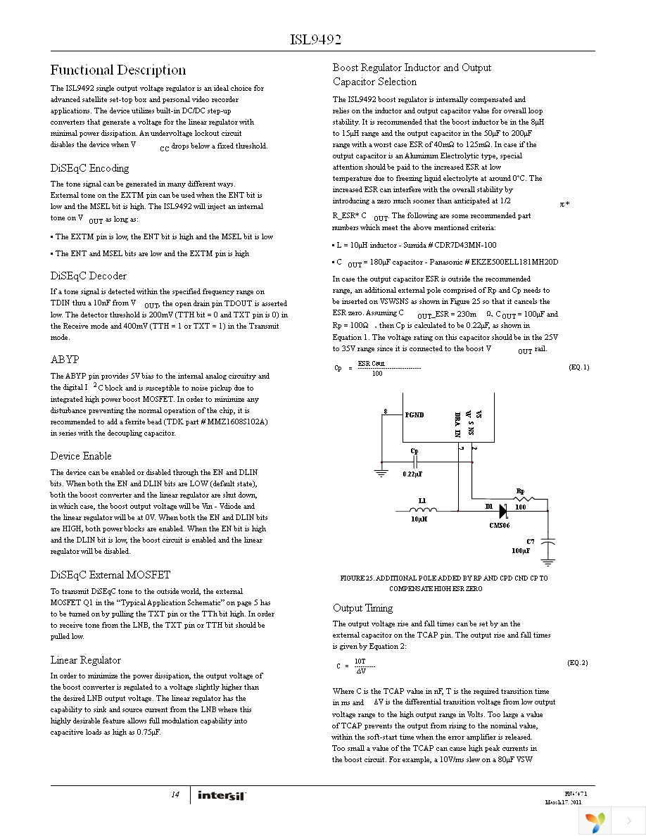 ISL9492ERZ Page 14