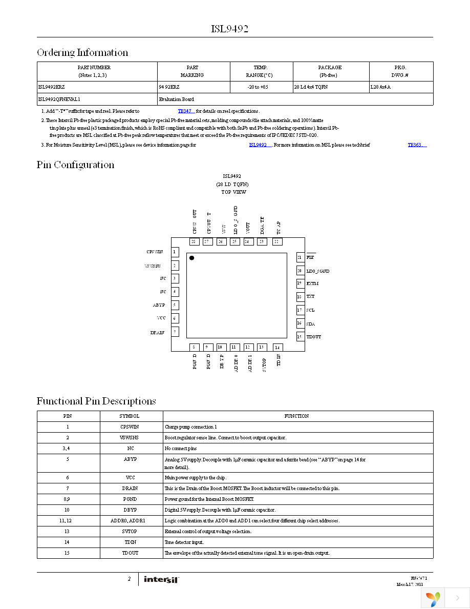 ISL9492ERZ Page 2