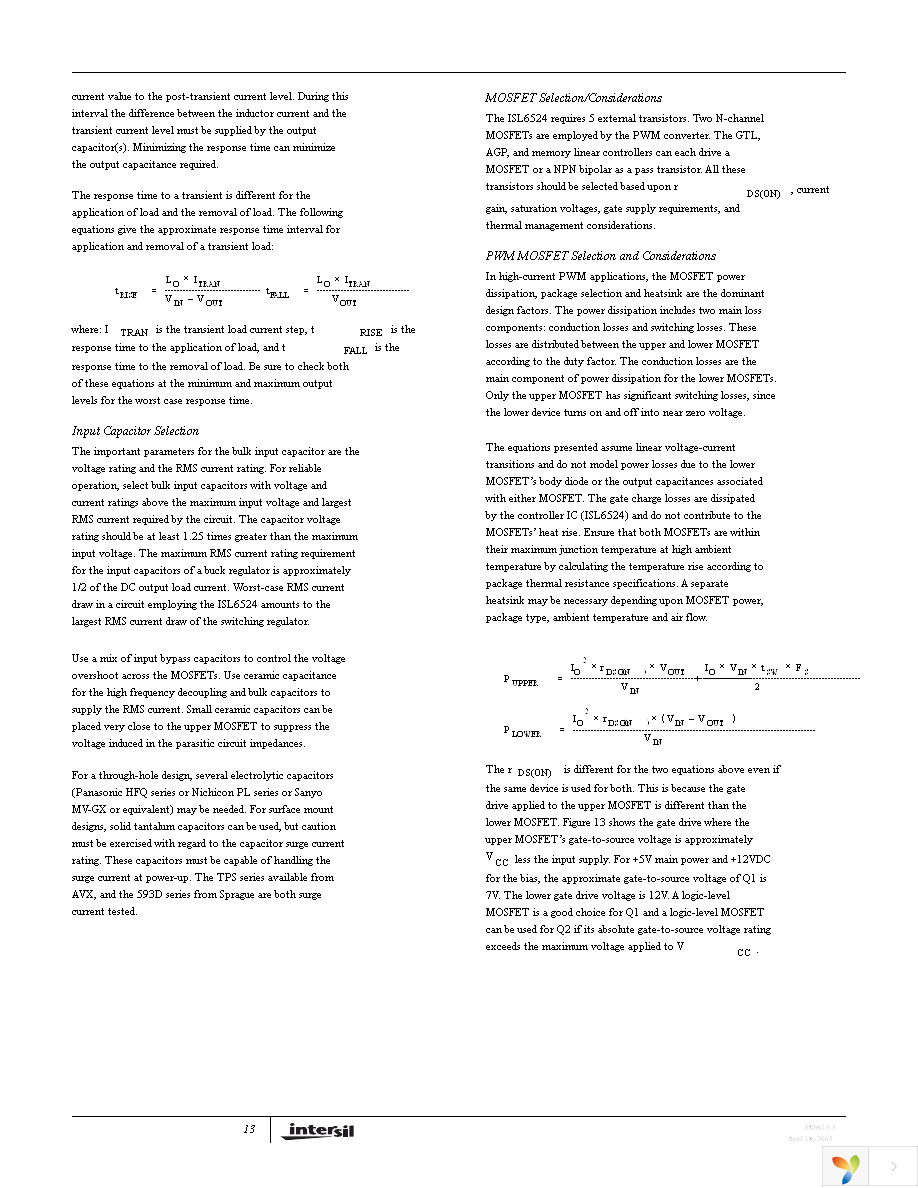 ISL6524CBZA-T Page 13