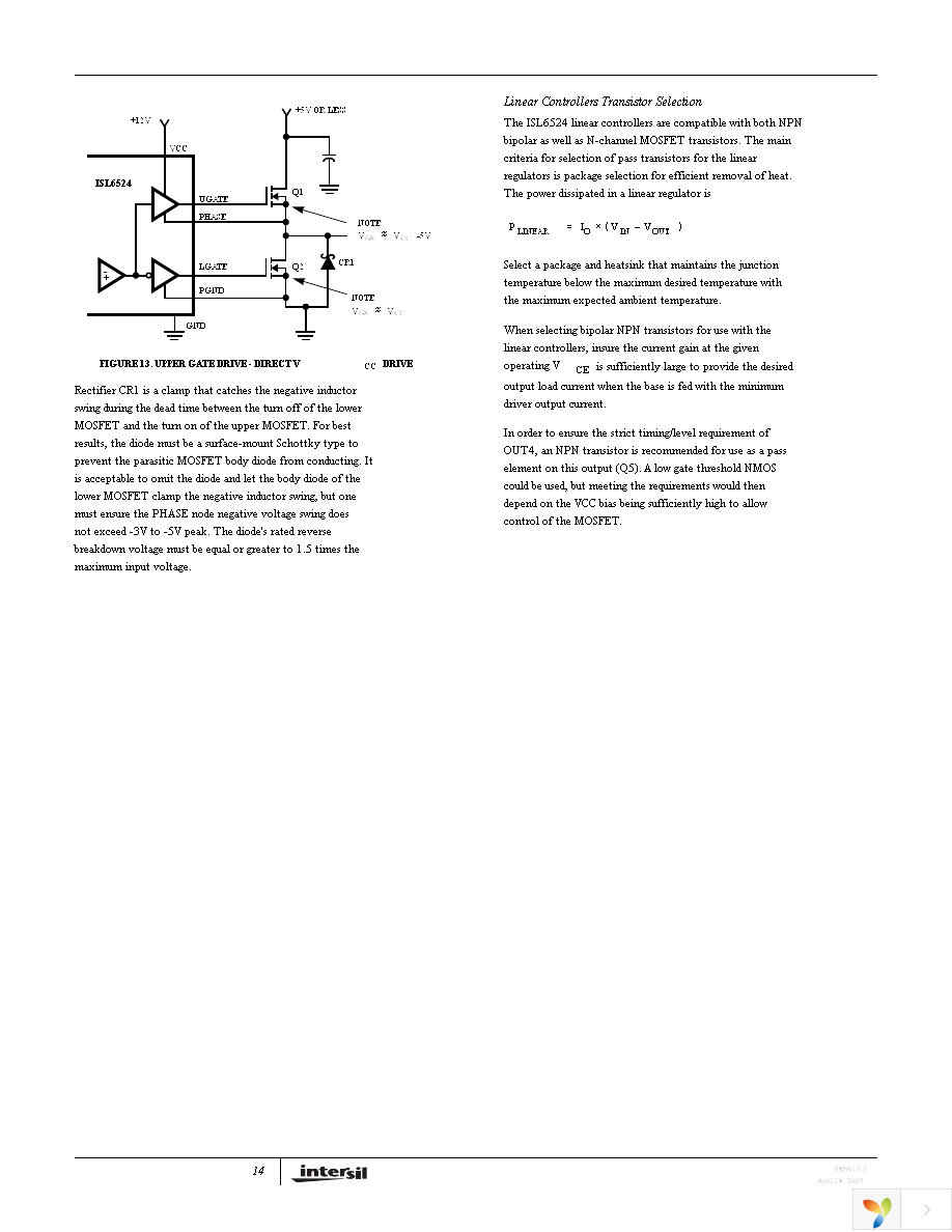 ISL6524CBZA-T Page 14