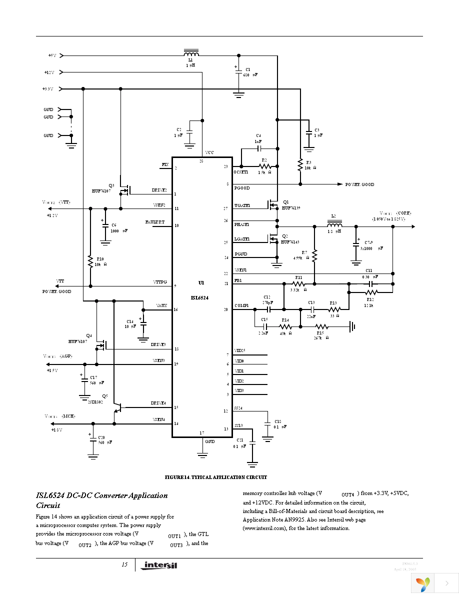 ISL6524CBZA-T Page 15