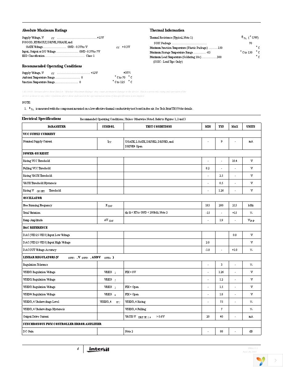 ISL6524CBZA-T Page 4