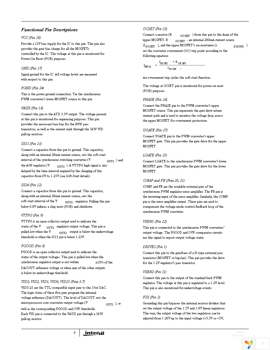 ISL6524CBZA-T Page 6