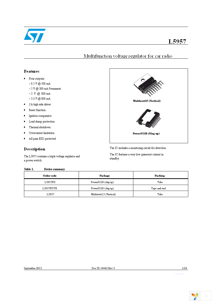 L5957PDTR Page 1