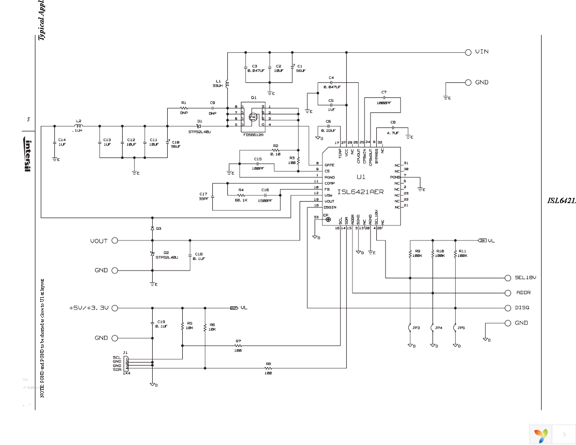 ISL6421AERZ Page 3