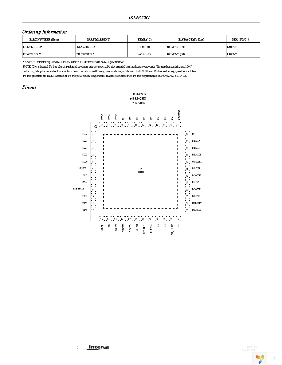 ISL6322GCRZ Page 2