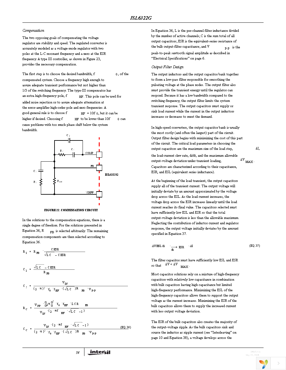ISL6322GCRZ Page 34
