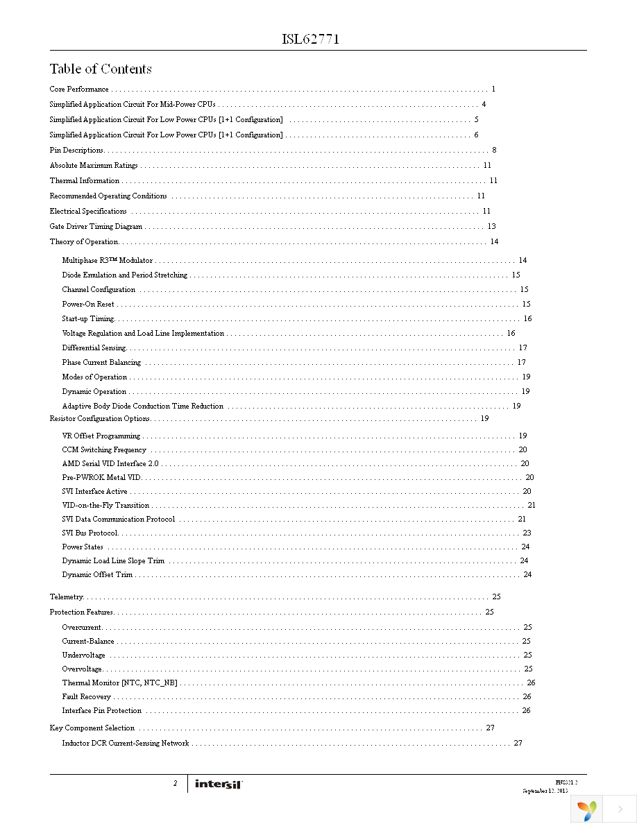 ISL62771HRTZ Page 2