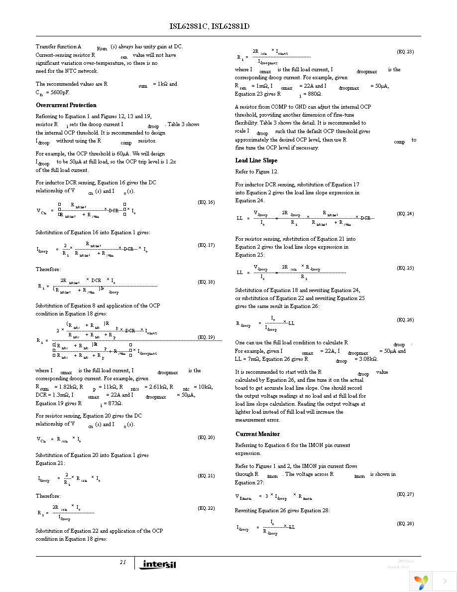 ISL62881CHRTZ Page 21