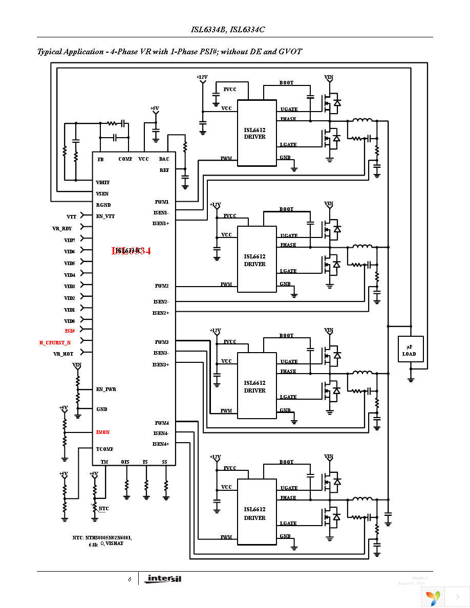 ISL6334CIRZ Page 6