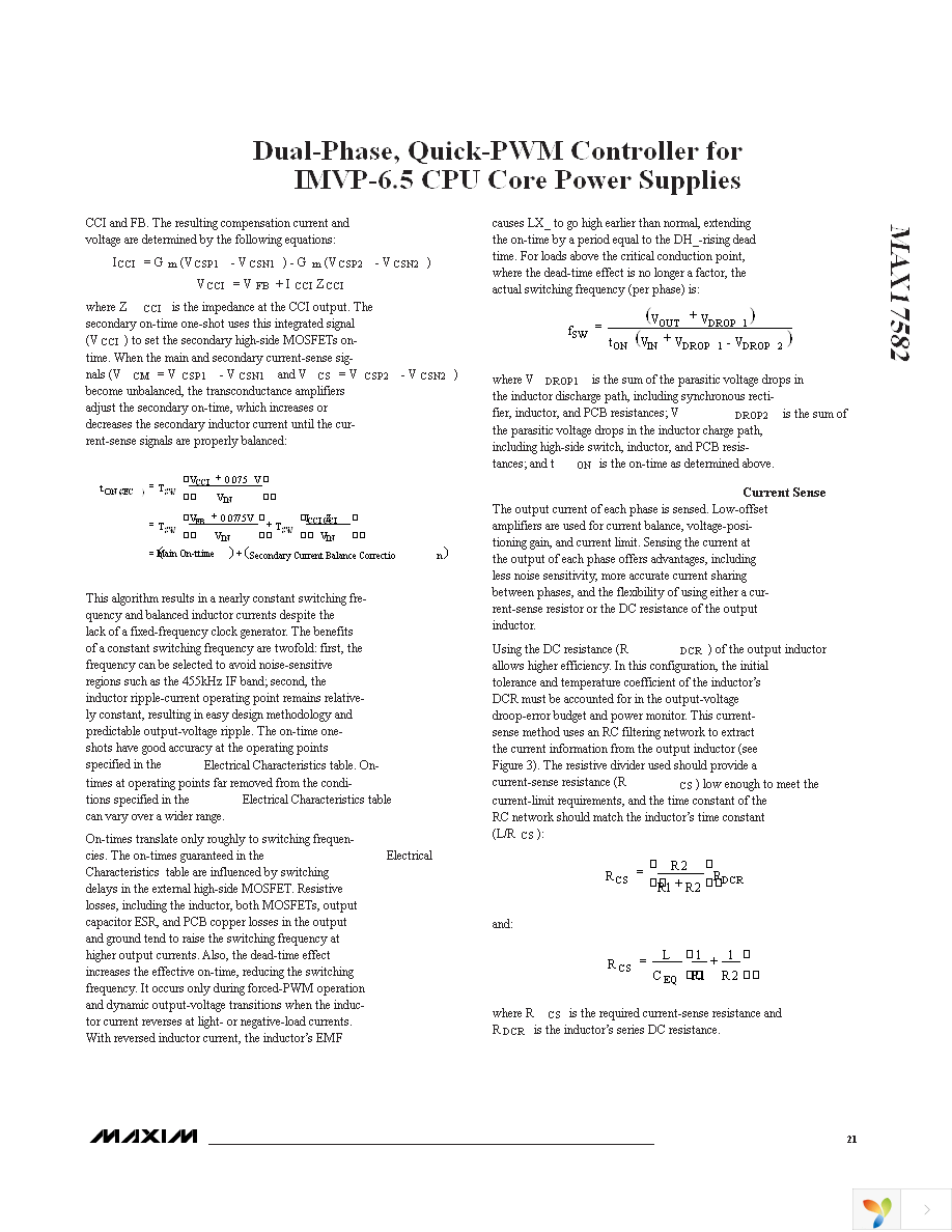 MAX17582GTM+T Page 21