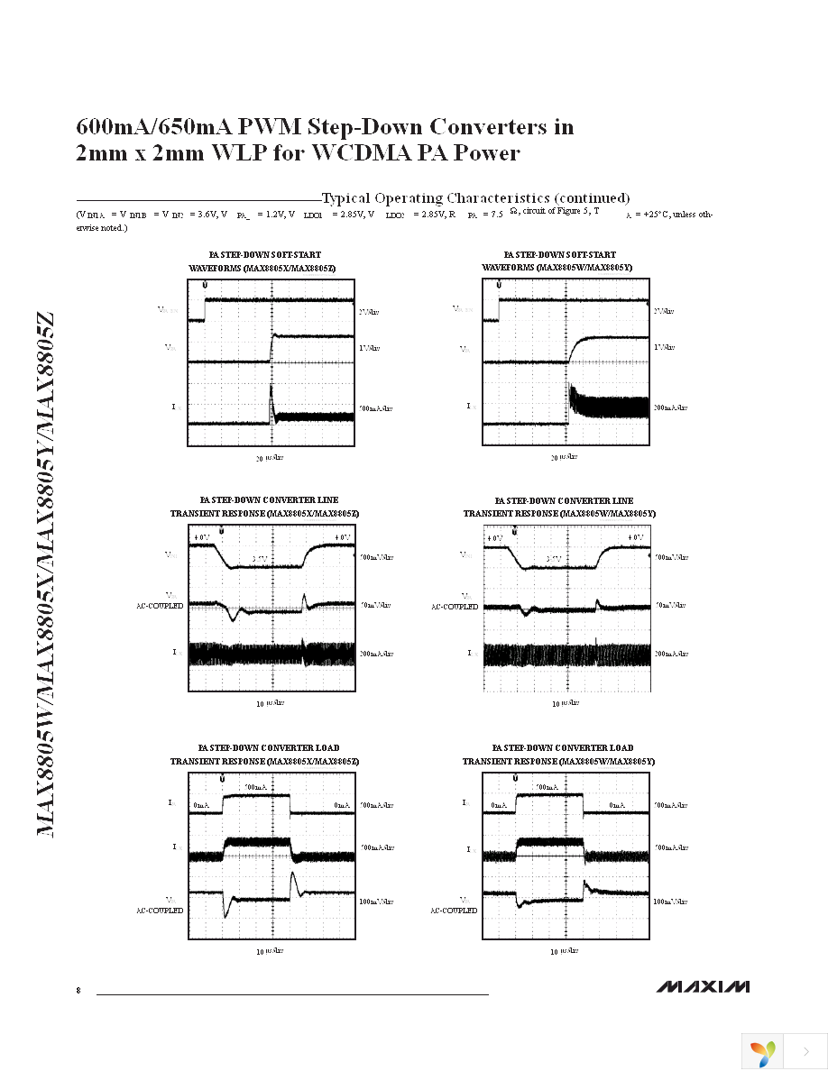 MAX8805WEWEEE+TC8E Page 8