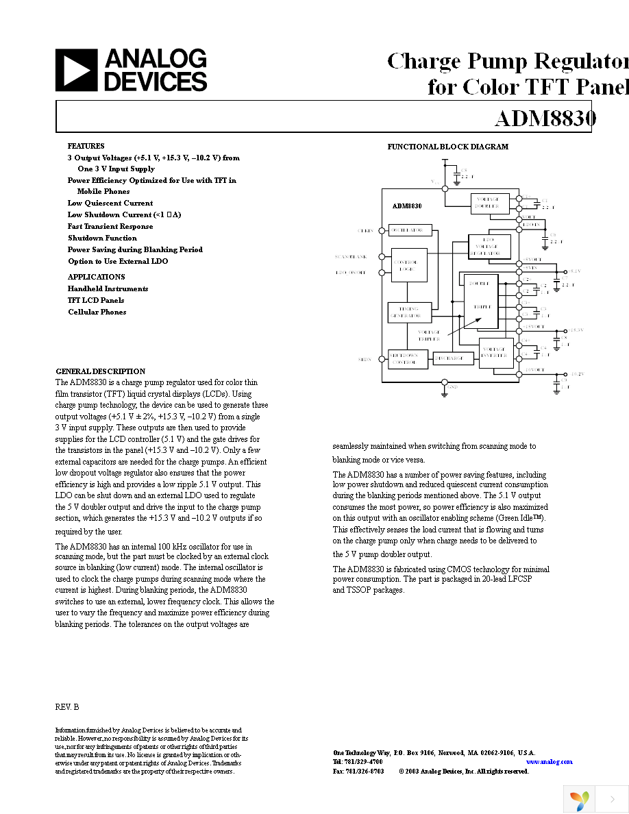 ADM8830ARU-REEL Page 1