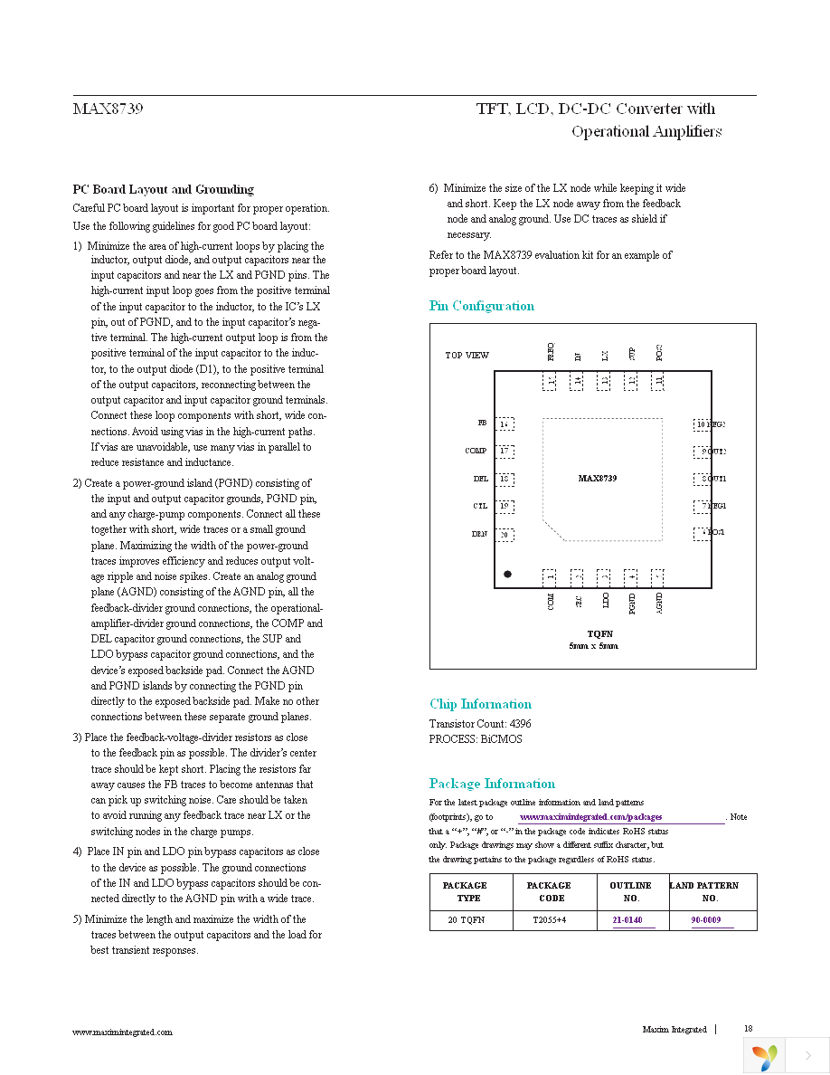 MAX8739ETP+T Page 18