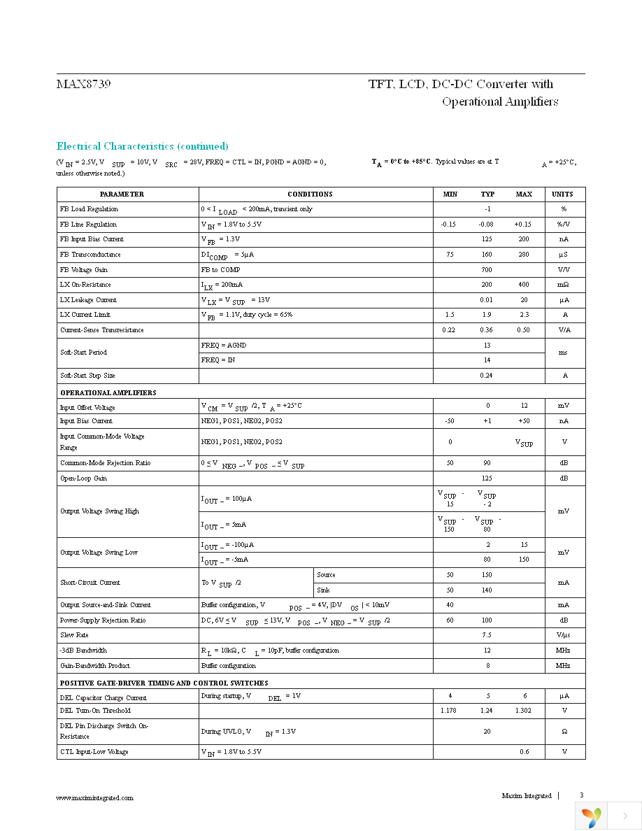 MAX8739ETP+T Page 3