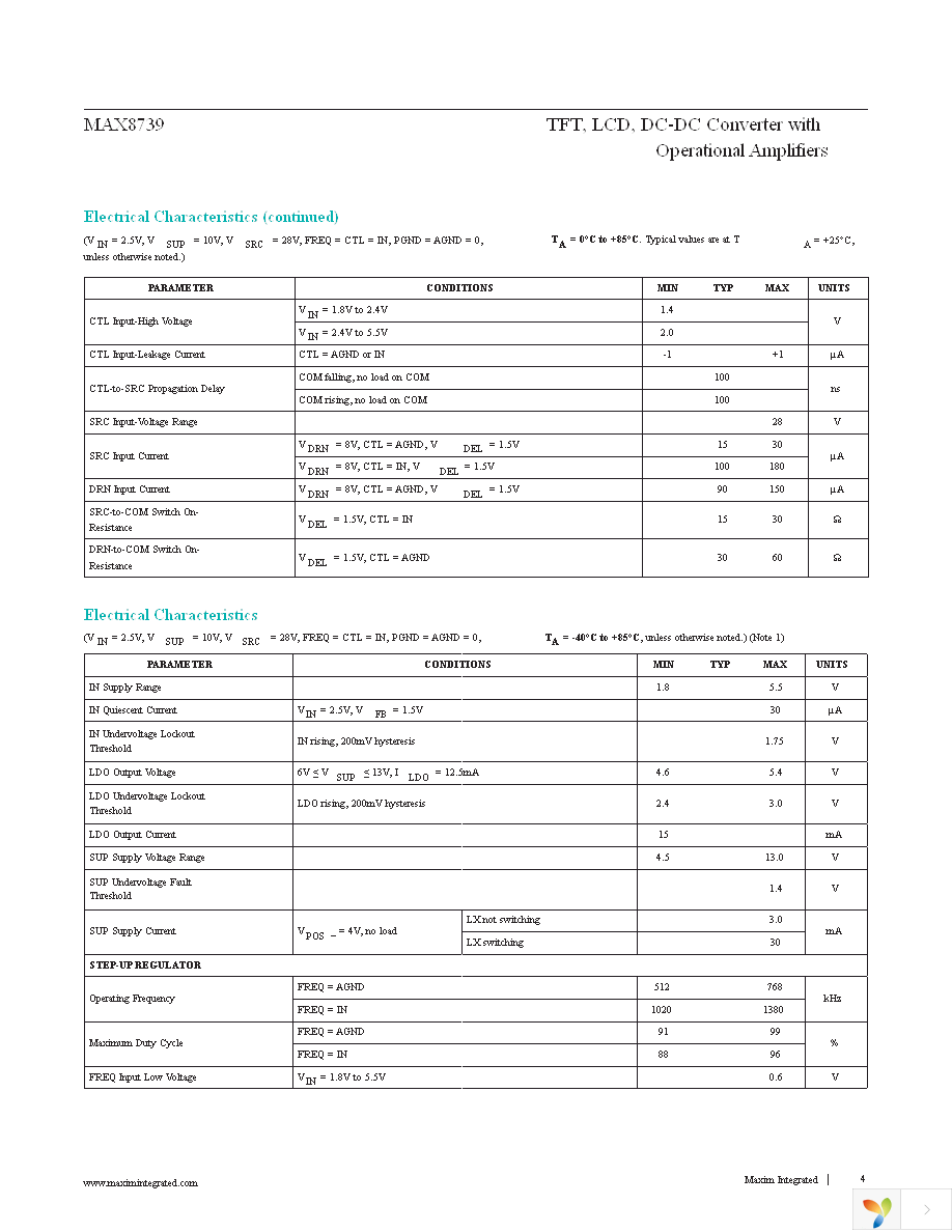 MAX8739ETP+T Page 4