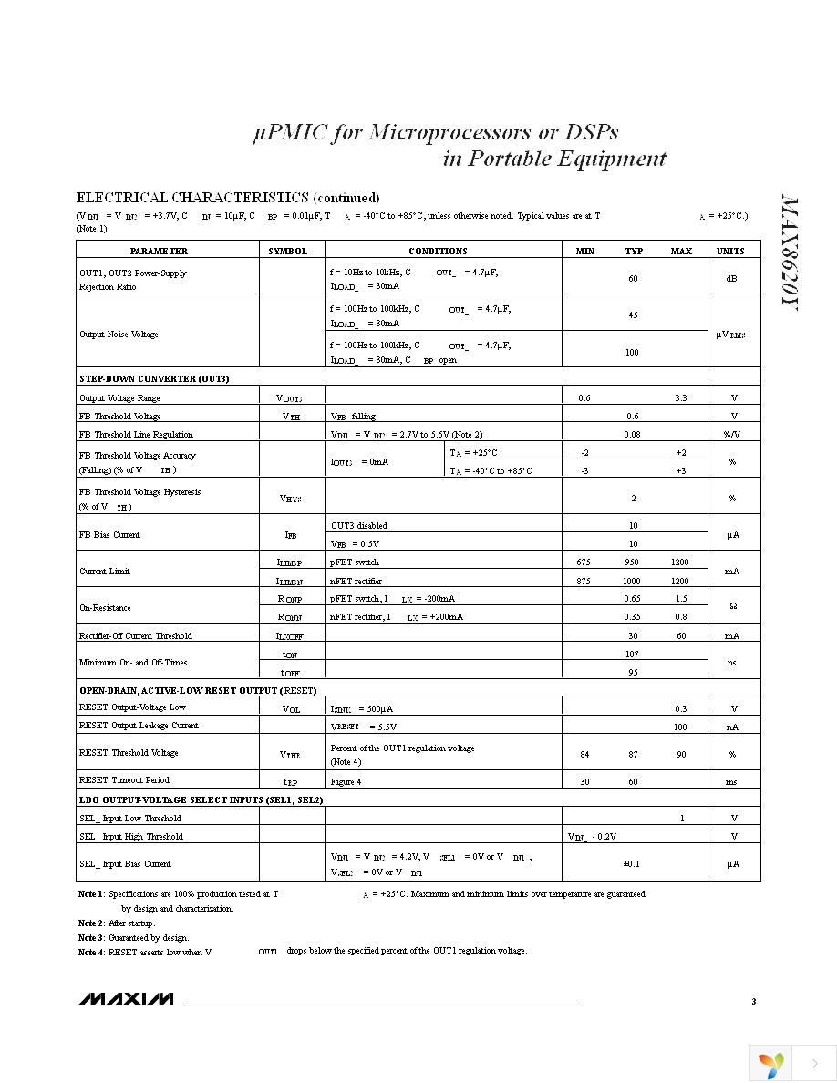 MAX8620YETD+T Page 3