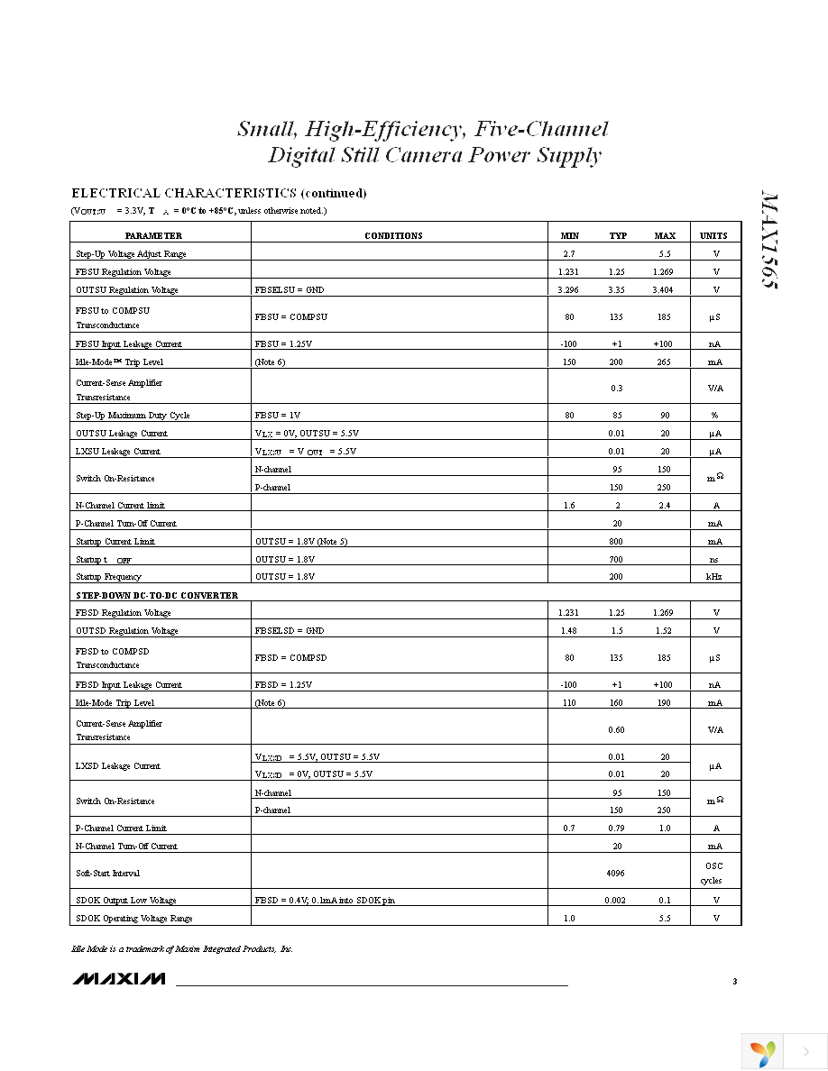 MAX1565ETJ+T Page 3