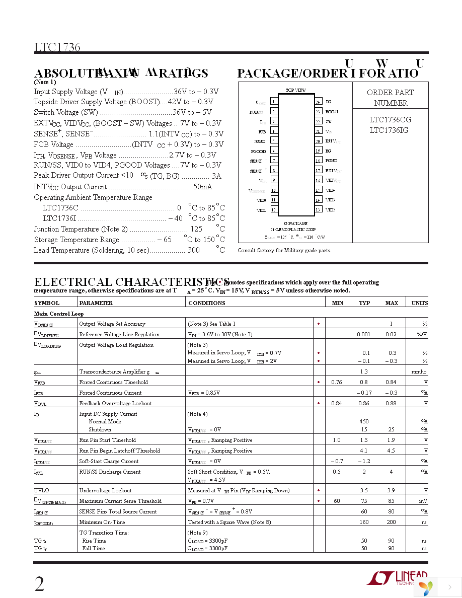 LTC1736CG Page 2