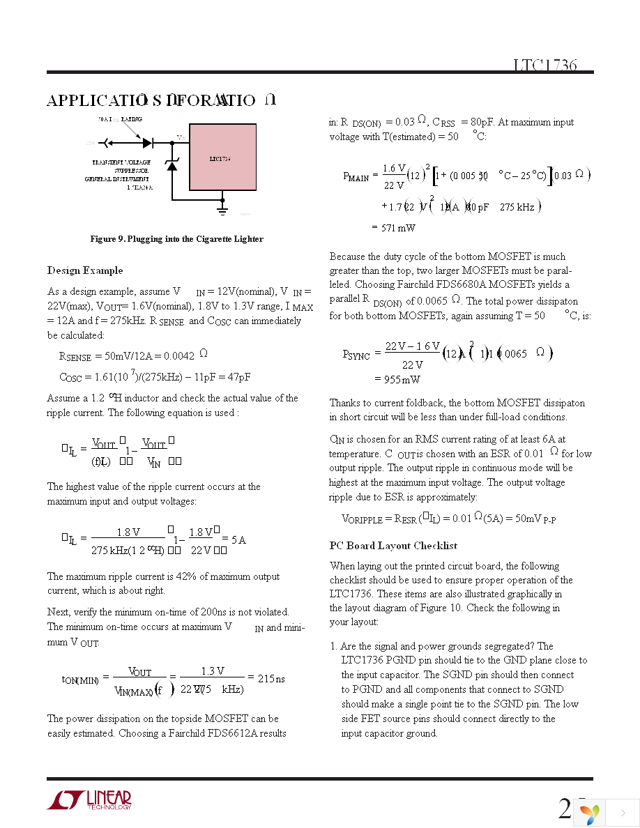 LTC1736CG Page 25